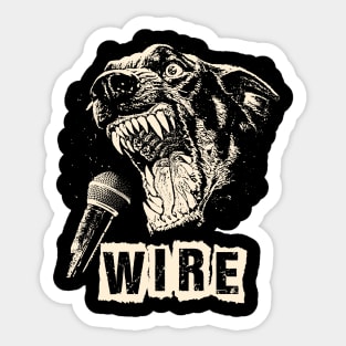 wire ll scream Sticker